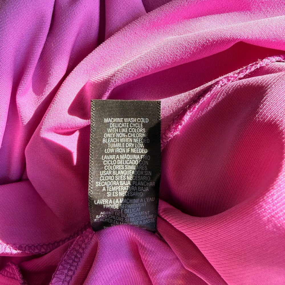 Nina Leonard Vibrant Pink Jumpsuit NWOT - Picture 9 of 9